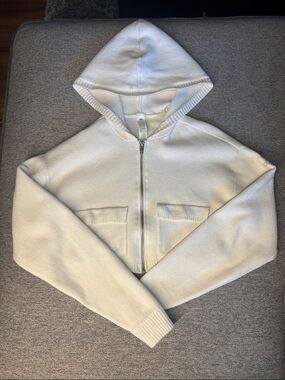 Alo Yoga Scholar Knit Cargo Full Zip Hoodie